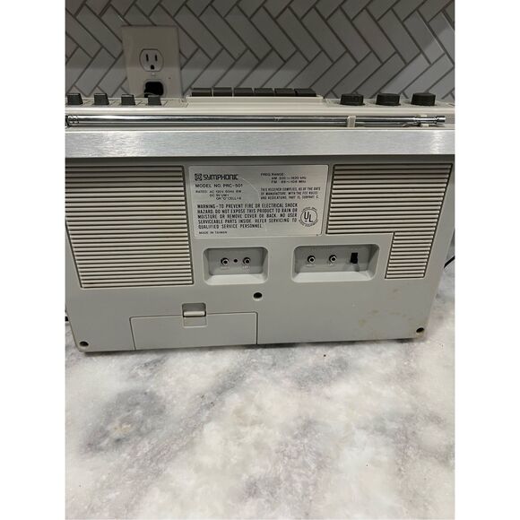 Vintage Symphonic PRC-501 AM/FM Cassette Boombox Radio Recorder - Works - Picture 6 of 10